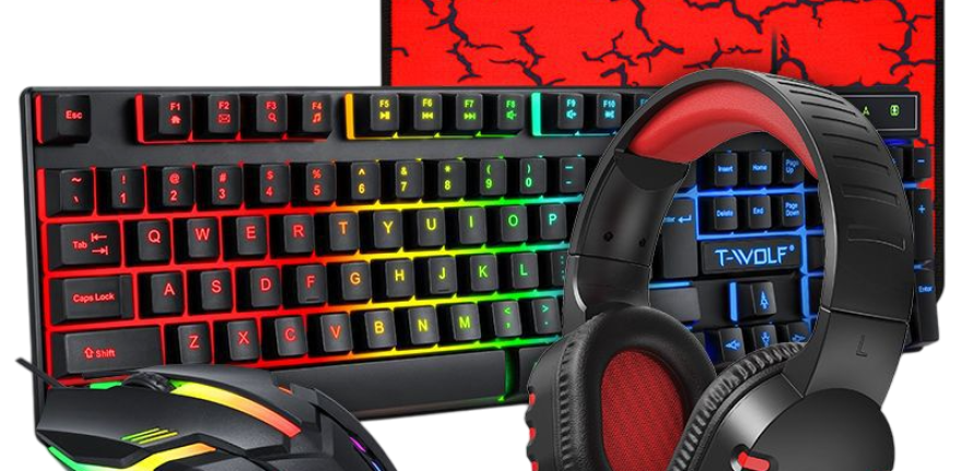 ZavaTech Supply Keyboard Mouse Headset TF800 Mix 3-RemoveBG